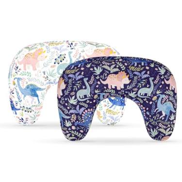 Imagem de Pea Pod Upgarde Capa de almofada de amamentação dinossauro pacote com 2