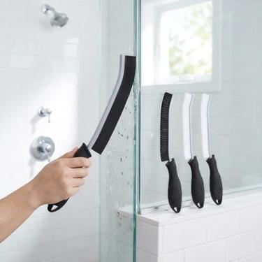 Imagem de Escova de limpeza - Escova de limpeza de argamassa, suprimentos de limpeza de casa, ferramentas de limpeza de lacunas, essenciais para casa, presentes para mulheres e homens, escova de limpeza de