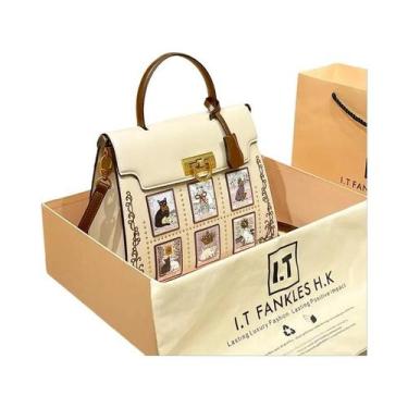 Imagem de Bolsa feminina marca bolsa 2025 nova luz de luxo high-end designer ret