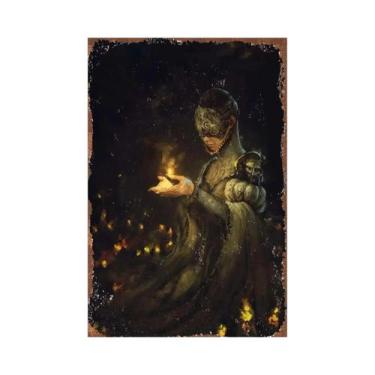 Imagem de Placa De Metal Vintage Gamer, Cartaz De Jogos Clássicos, Placa De Alum