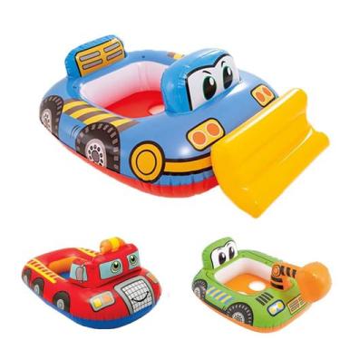 Imagem de Boia Bote Bebê  infantil Inflavél Carro Piscina Fralda Assento - Liren