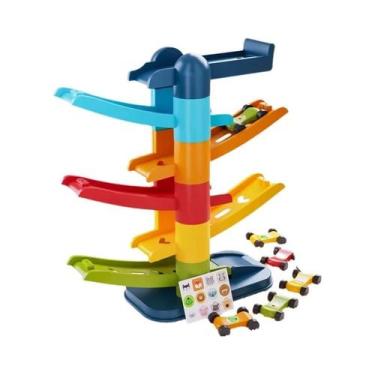 Imagem de Carro De Corrida De Montanha-Russa Com Pista De Deslizamento Por Inérc