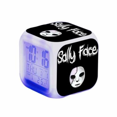 Imagem de Despertador Sallys Faces Square LED digital com despertador