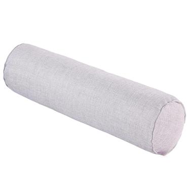 Imagem de SPXMQSS Almofada longa almofada cervical e pescoço almofadas cervicais para dormir redondo almofada ergonómica almofada dormir de lado branco 20 x 100 cm