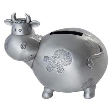Imagem de Cofrinho cofrinho de metal cofrinho animal banco de dinheiro ano do boi vaca cofrinho ano novo zodíaco crianças dinheiro banco decoração de casa