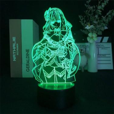 Imagem de Luz noturna LED 3D: Plants vs Zombies, Beelzebuls, mudança de cor