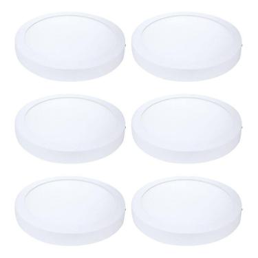Imagem de Kit 6 Painel Plafon Led Sobrepor Red Neutra 4000K 12W 17Cm