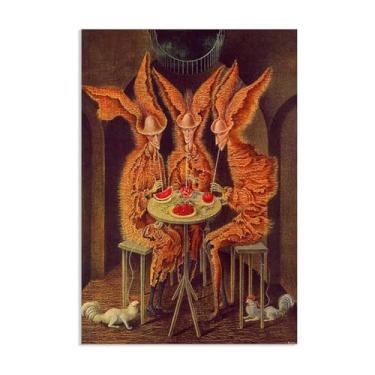 Imagem de Zeichn8u Remedios Varo Pinturas Vegeta Vampiros Remedios Varo Pôster de parede Surrealismo Arte em tela para sala de estar escritório Decoração de parede Presente pronto para pendurar Pôster de 85 x