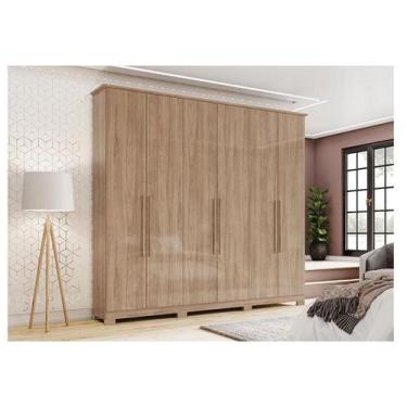 Imagem de Guarda Roupa Casal Ambiente Colin Jequitibá Brilho - Henn