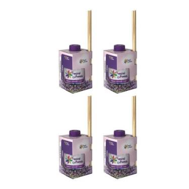 Imagem de Kit 4 Difusores Ambiente Aromatizador Tropical Aromas 250ML