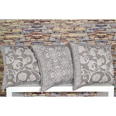 Imagem de Capa de Almofada  Jacquard Rústico Dupla Face - Paula