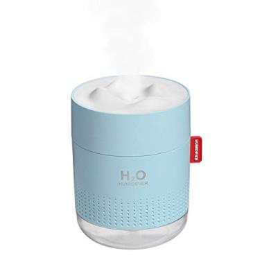 Imagem de Umidificador Nebulizador USB de 500mL com Luz Noturna Portátil Silencioso Óleos Essenciais Frio Auto-Desligamento Mesa p