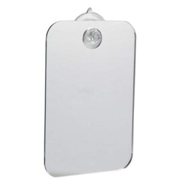 Imagem de Espelho de viagem para banheiro, antiembaçamento, multiuso, espelho refletivo, acrílico, portátil, antirqueda, espelho de barbear (1 mm)