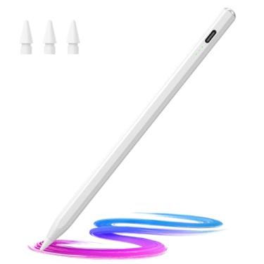 Imagem de Caneta Stylus para iPad (2018-2025) - Carregamento rápido de 13 minutos com sensibilidade de inclinação e rejeição da palma da mão para iPad 11/10/9/8/7/6ª geração, Air 7/6/5/4/3/M3/M2, Pro 33.0 cm