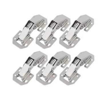 Imagem de 2-10 peças dobradiças de armário de aço 90 graus, furo de dobradiça hidráulica, dobradiça de armário de cozinha, dobradiças para móveis (grande)
