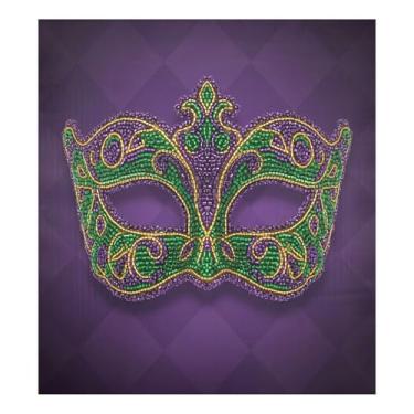 Imagem de Blueangle Máscara de carnaval para máquina de lavar louça, capa frontal para lava-louças, adesivos de eletrodomésticos, adesivos de eletrodomésticos, adesivo magnético decorativo de 58,4 cm C x 66 cm