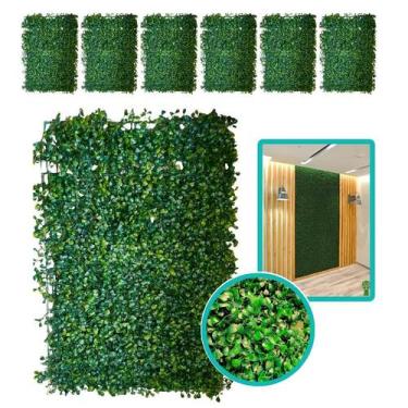 Imagem de Kit 25 Placa Planta Artificial Vertical Buchinho 40x60cm - CLICK HOUSE