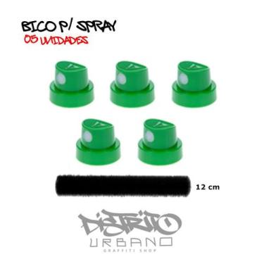 Imagem de Bicos para Spray 5 unid. Fat Cap Level 5 de 12cm Graffiti, Pintura Aut