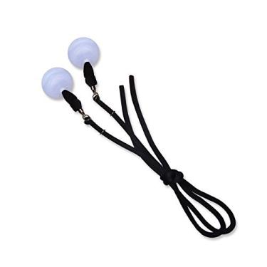 Imagem de UltraPoi UltraLeash w/UltraGrips (Black) Soft Cord Leash System - LED Poi Leash | Raves and Concerts