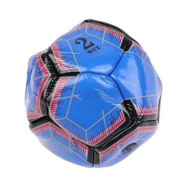 Imagem de Bola De Futebol Inflável Mini De 15CM Tamanho 2 Para Crianças, Brinque