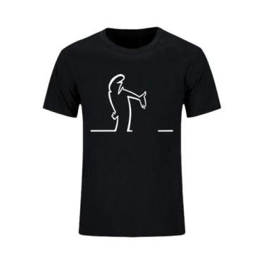 Imagem de Camiseta Masculina De Verão Com Estampa Engraçada, Algodão Confortável