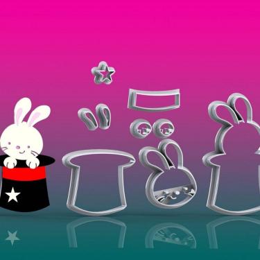 Imagem de Cortador Kit Circo 9 Modelos Tamanho 8cm