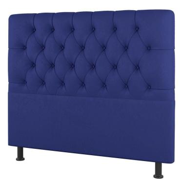 Imagem de Cabeceira Cama Box Casal Queen Size Nice 160cm Suede Azul - Abmaza