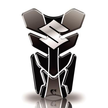 Imagem de Protetor De Tanque Adesivo Moto Suzuki Preto