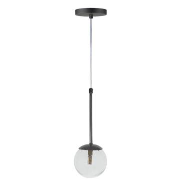 Imagem de Pendente Globo Esfera De Vidro 12cm - Preto - Vidro Cristal