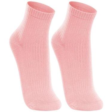 Imagem de Kit 2 Meia Cano Médio Punho Soft Lupo Feminino 4571-088, Rosa, Rosa, 3