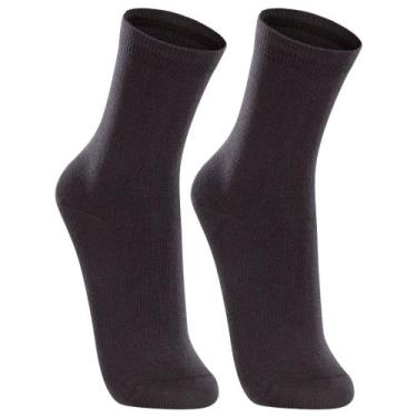 Imagem de Kit 2 Meia Cano Longo Lupo Feminino 4575-088, Preto, Preto, 34-39