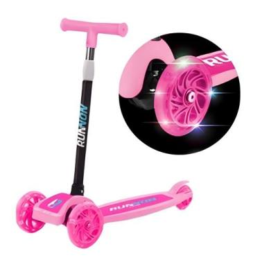 Imagem de Patinete infantil 3 rodas ajustável - Rosa - UNIK