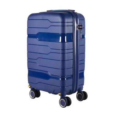 Imagem de Mala De Bordo 10Kg Polipropileno Inquebrável Azul Marinho - Dermond