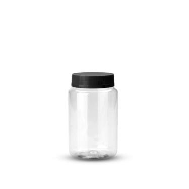 Imagem de 22un Pote Multiuso Plástico 500ml com Tampa Preta G1550 Galvanotek