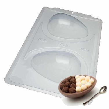 Imagem de Forma Ovo Páscoa 350g c/ Silicone Semiprofissional Ref 3618 - BWB Emba