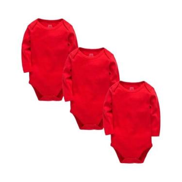 Imagem de Macacão De Algodão Branco De Manga Longa Para Bebês De 0 a 24 Meses Me