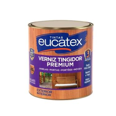 Imagem de Verniz Tingidor Brilhante Mogno 900ml - EUCATEX.