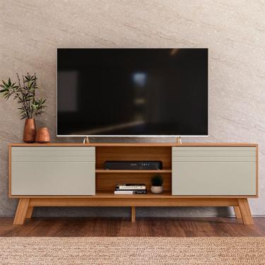 Imagem de Rack Estante Dubai 180cm TV ate 70 Polegadas Multifuncional Retro Peternella Moveis