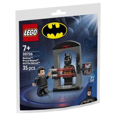 Imagem de Lego DC Batman 30726 Bruce Wayne e o Batsuit - 35 Peças COR: Preto, Pr