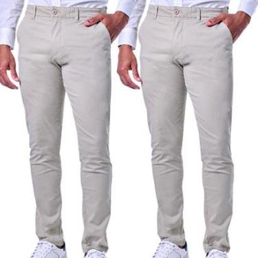Imagem de Kit 2 Calças Masculinas Chino-Masculino