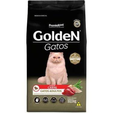 Imagem de Ração Seca Golden para gatos adultos sabor carne 3kg.