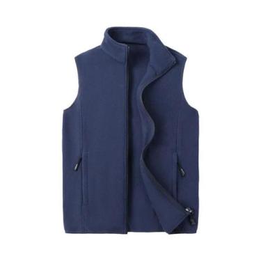 Imagem de Colete De Fleece Masculino plus Size Quente Para Outono E Inverno, Sem