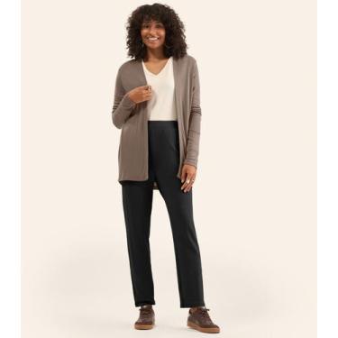 Imagem de Calça Feminina Em Molecotton Básico Rovitex Preto, M, Preto