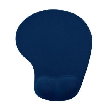 Imagem de Mouse Pad Ergonômico em Silicone com apoio de punho - INK, Azul Marinh