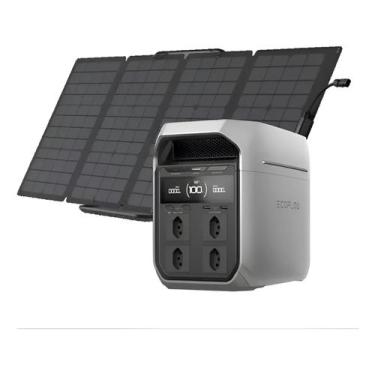 Imagem de Kit Ecoflow Gerador Delta 3 Plus 1800w 110v Br + Painel 220w