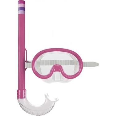 Imagem de Mascara De Mergulho E Snorkel Infantil 1884 Mor, Rosa