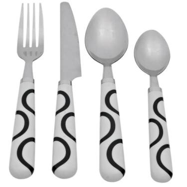 Imagem de Faqueiro 24Pc Resina BR/PT Sg0034 Btc - BTC DECOR
