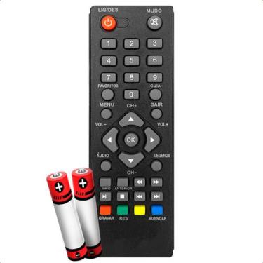 Imagem de Controle Remoto Compatível com Conversor Digital Aquário Controle Para