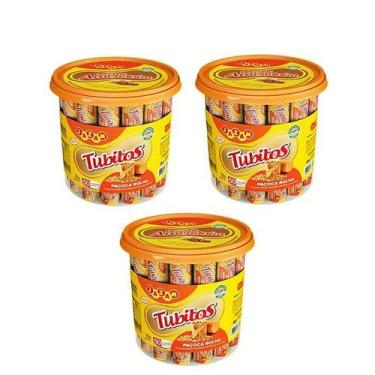 Imagem de Paçoca Tubitos Embalada Individualmente Doce de Amendoim 