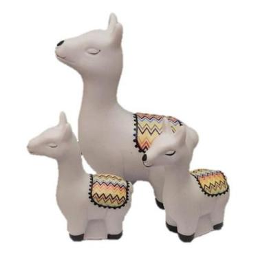 Imagem de TRIO LHAMA Miniatura de Porcelana - HP Decor